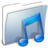 Graphite Smooth Folder Music Icon